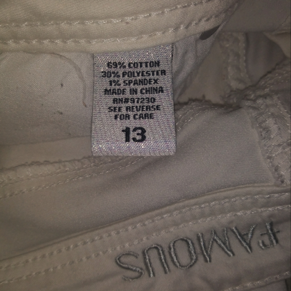 Almost Famous Off-White Skinny Leg Jeans - Size 13 - Picture 11 of 13